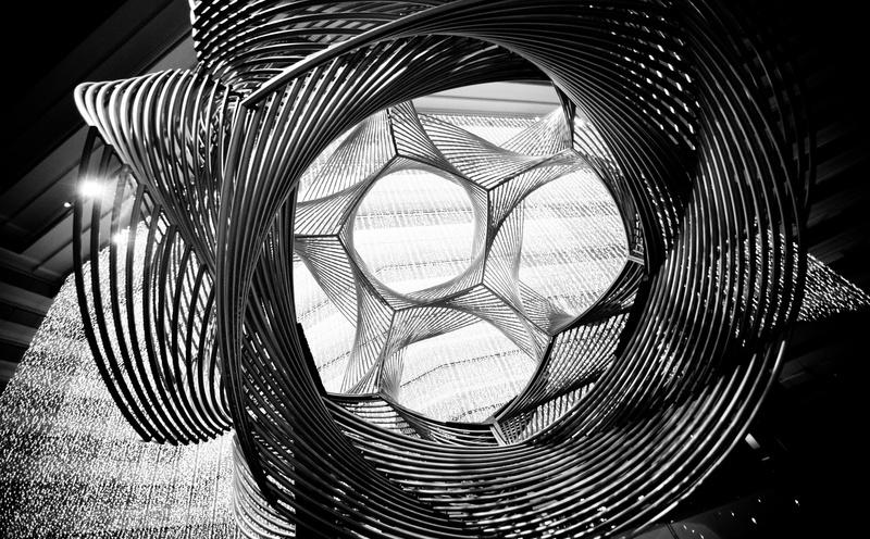 san francisco, structure, table, Hyatt Regency, focus on foreground, Hyatt, united states, California, circle, Sculpture, sunlight, roll, pattern, creativity