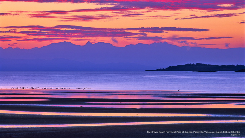 british, beach, sunrise, 2K, park, island, parksville, columbia, Sunrises/Sunsets, rathtrevor, provincial, vancouver