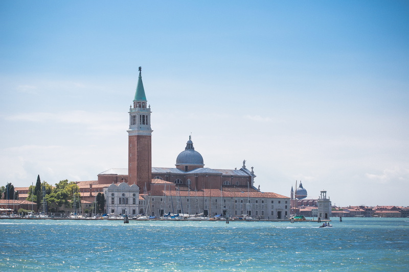 famous Place, venice - Italy, san, built Structure, San Giorgio Maggiore, spire, canal, tower, Island, nautical vessel, cityscape, venezia, cloudless, building