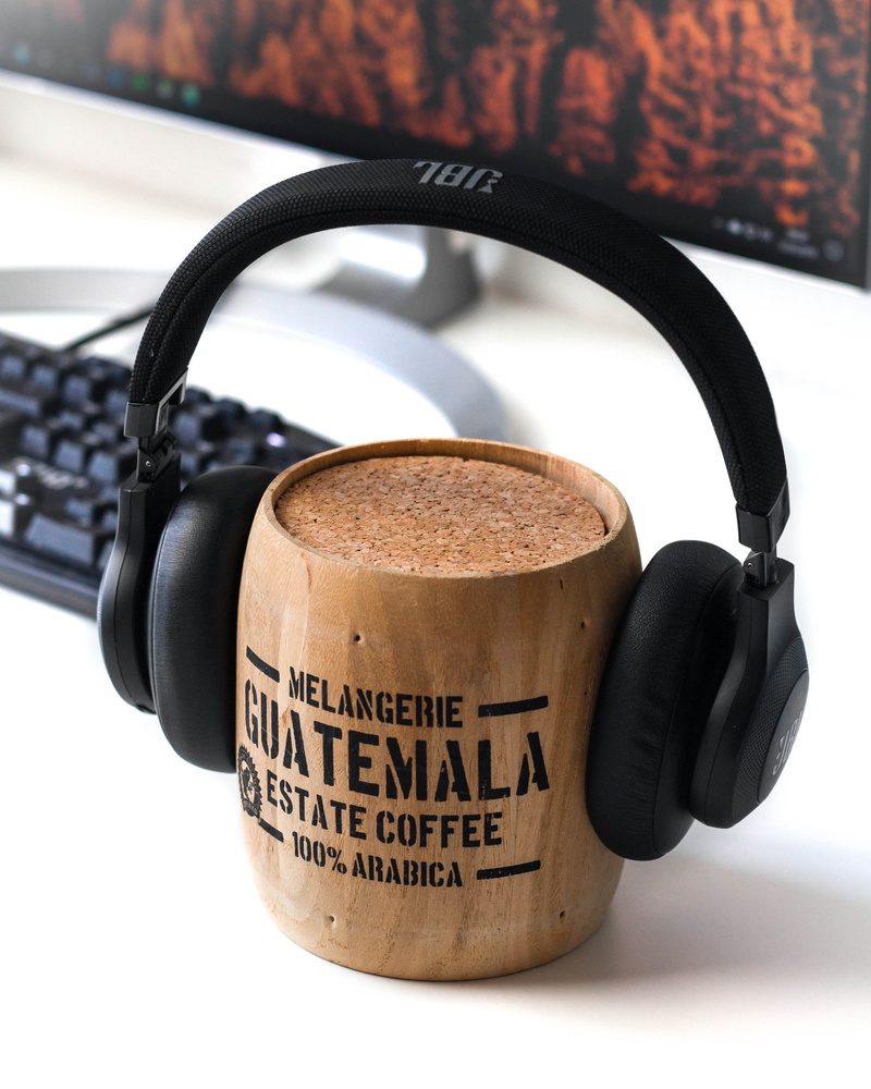 indoors, black color, brown, freshness, headphones, food and drink, guatemala, still life, mug, container, food, wooden, cup, 4K, coffee - drink, coffee