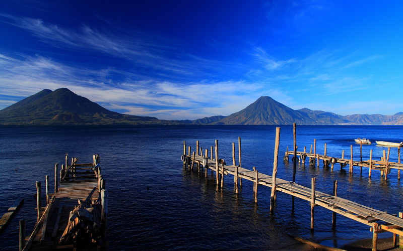 Mountain, Beach, 4K, guatemala, island backgrounds, Download 3840x2400 Guatemala