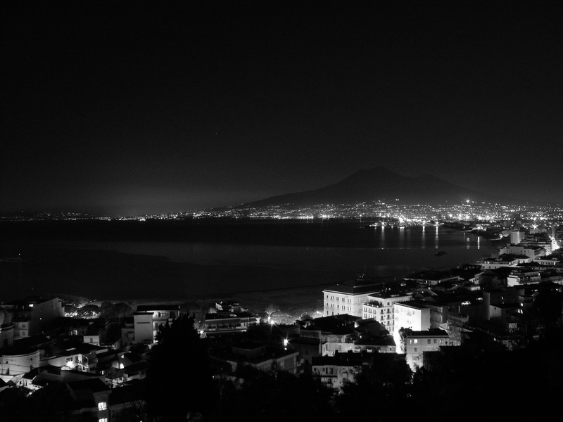 bay, sea, mountain, night, building, water, the gulf of naples, illuminated, cityscape, outdoors, architecture, vesuvius, residential district, castellammare di stabia