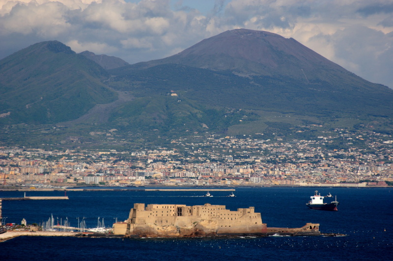 water, bay, building, nature, day, nautical vessel, sea, transportation, scenics - nature, mountain range, sky, naples, tourism, built structure, volcanic