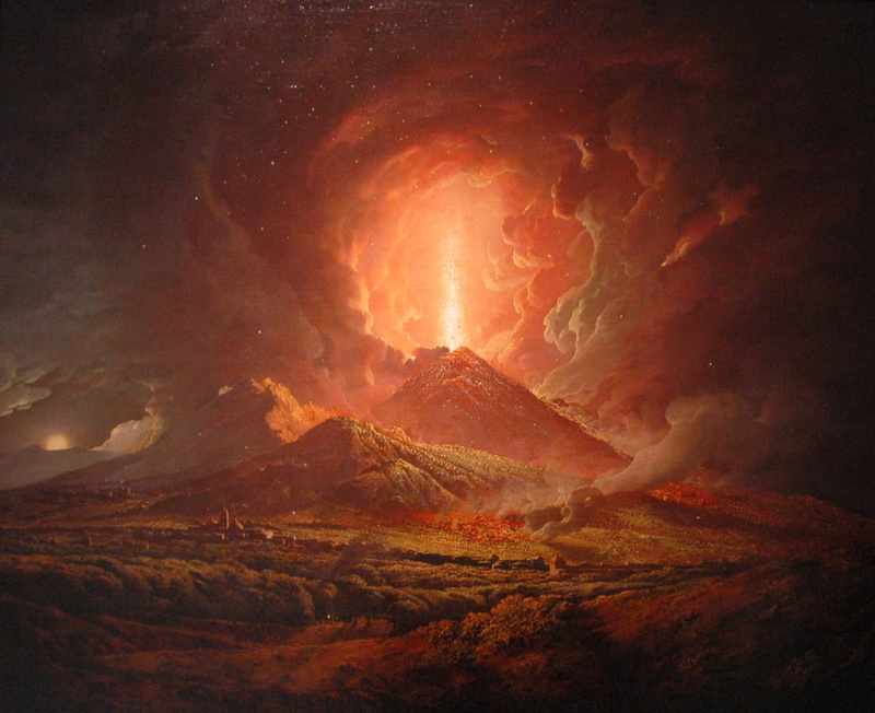 720P, Mount Vesuvius, Joseph Wright, Classic Art