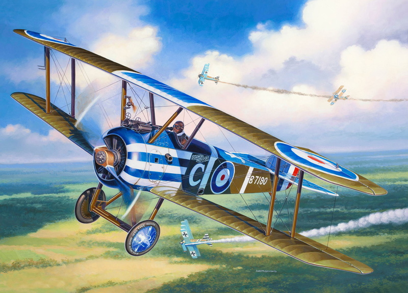battle, the plane, art, maneuverability, 1080P, air, single, WWI., among, known, fighter, years, the first world war, British, those, great, aircraft