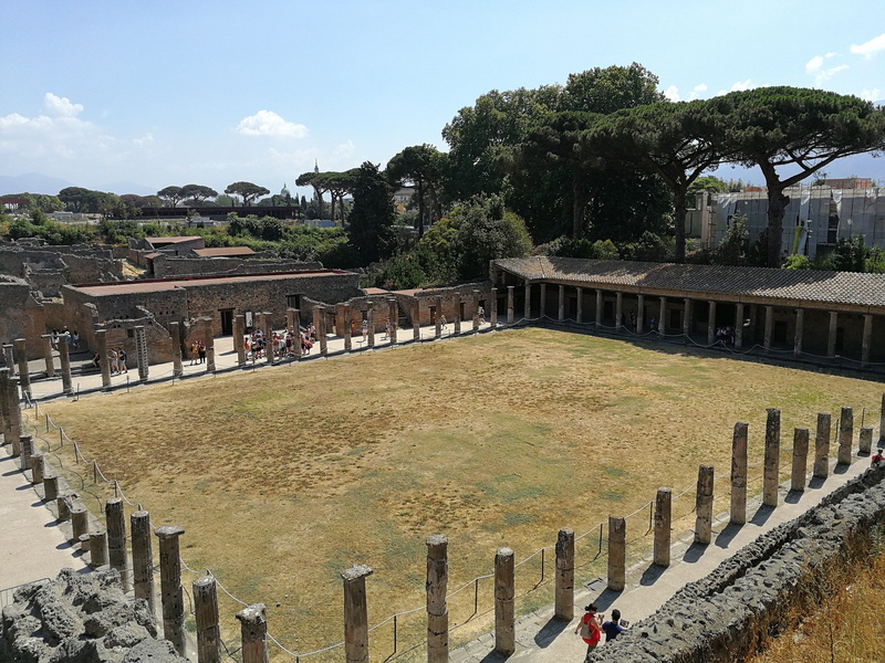 no people, ancient civilization, day, naples, nature, italy, the past, plant, cemetery, pompei, sky, architecture, tree, travel destinations, outdoors