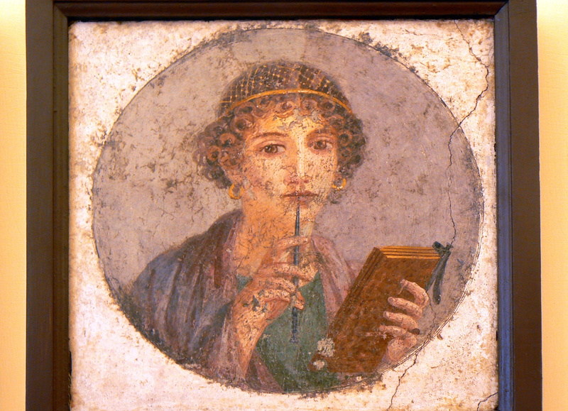 Old, Roman, outdoors, Portrait, holding, painting, male likeness, one woman only, only women, art and craft, fresh, architecture, adult, adults only, book