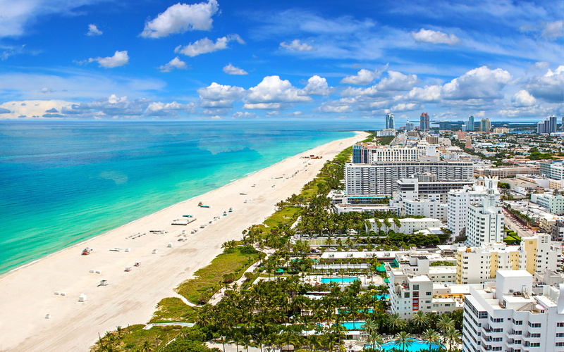 high angle view, city, luxury, scenics - nature, horizon, northshore, building exterior, no people, water, 4K, cityscape, horizon over water, nature