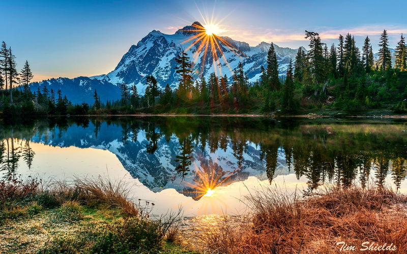 snow, mount, baker, volcano, mountain, 1080P, cap, white
