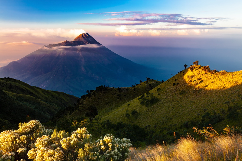 nature, Java (island), 4K, mountain top, landscape, volcano, mountains