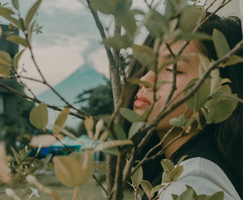 plant part, Mayon Volcano, bright, 4K, day, animal wildlife, nature, growth, animals in the wild, one animal, woman, beauty in nature, animal, selective