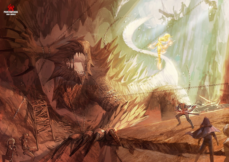 RPG, 720P, monster, lifestyles, cave, outdoors, travel, rock formation, geology, world, group of people, men, leisure activity, standing, rock, rock - object