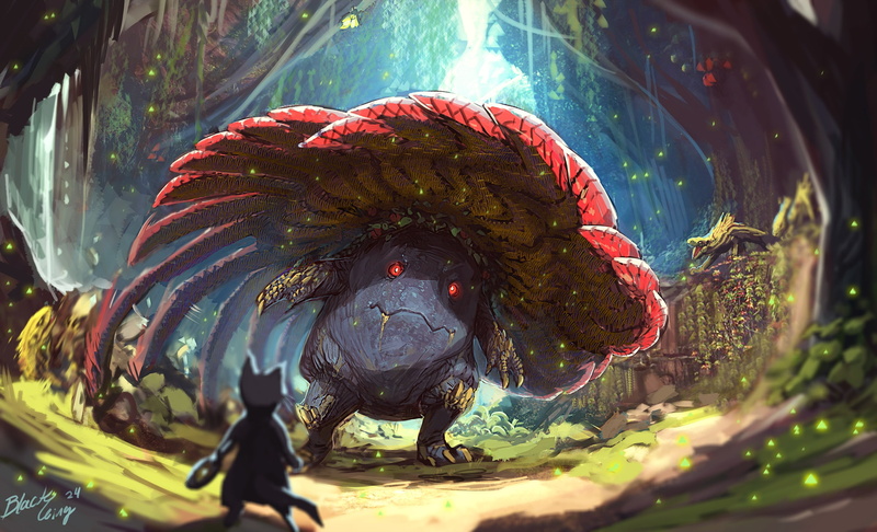 2K, Anime, Crossover, Monster Hunter: World, Vileplume (Pokémon), Pokémon