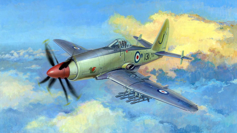 Attack, Royal Navy, combat aircraft, Westland Wyvern, the plane, 1080P
