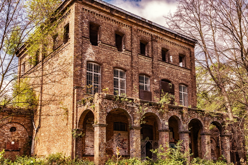 villa, plant, built structure, decay, history, architecture, arch, home, leave, lost places, outdoors, low angle view, day, building exterior, destruction