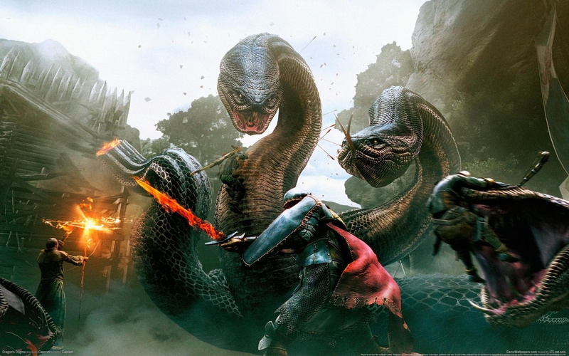 cultures, asia, game, monster - Fictional Character, underwater, group of animals, large, water, digital, elephant, fight, animal wildlife, 2K