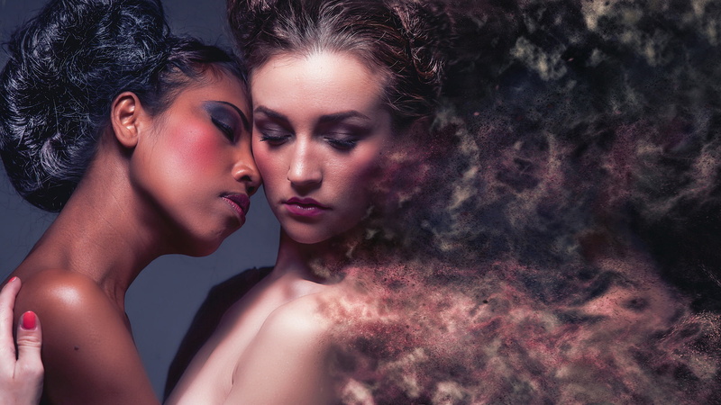 treatment, space, girls, 1080P, Sandstorm, dust, smoke