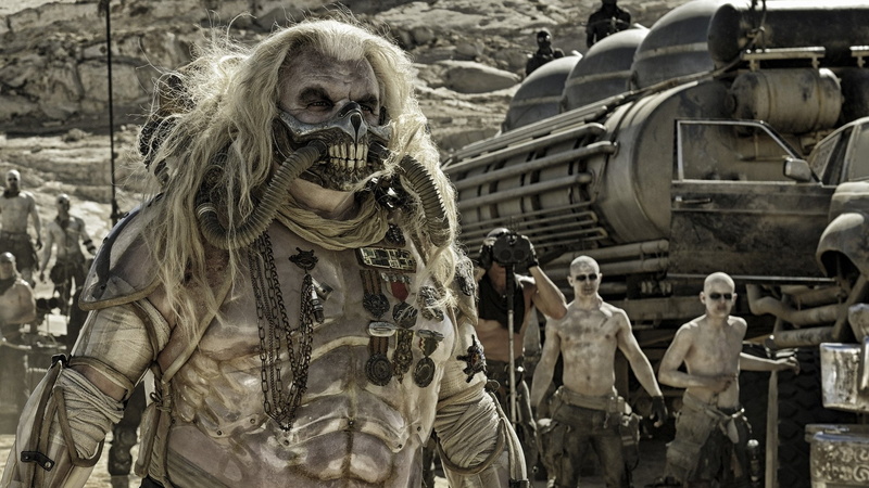 day, technology, Movie, occupation, Mad Max: Fury Road, standing, adult, men, gas mask, front view, disguise, people, Hugh Keays-Byrne, waist up, mask