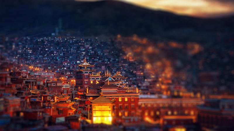 city, no people, built structure, sertar, china, 4K, ganzi, travel destinations, belief, larong buddhist college, seda monastery, serthar, garze, tourism