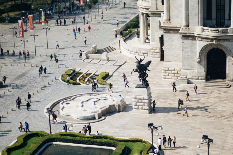 men, day, people, 4K, building exterior, women, city, travel, built structure, real people, group of people, tourism, outdoors, cdmx, visit, miniature