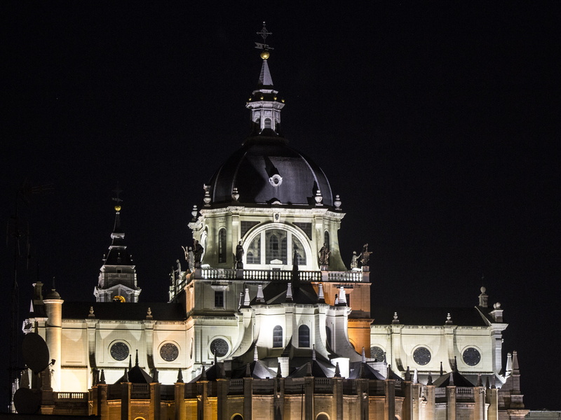 4K, Almudena Cathedral, sculpture, parish, place of worship, spain tourism, no people, nature, building exterior, the past, christianity, facade, cathedral
