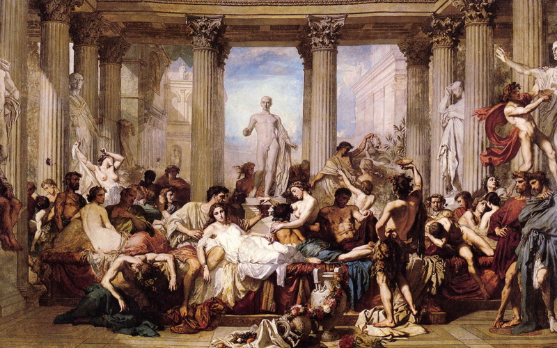 arte, 1080P, orgia, romanos, pinturas