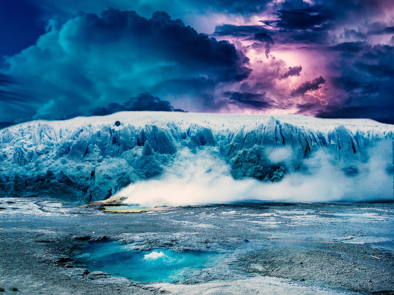 north pole, earth ice, cold, cloud - sky, glacial, scenics - nature, sky, clouds, landscape, motion, basin, tranquility, cloud, frost, lightning, ice, nature