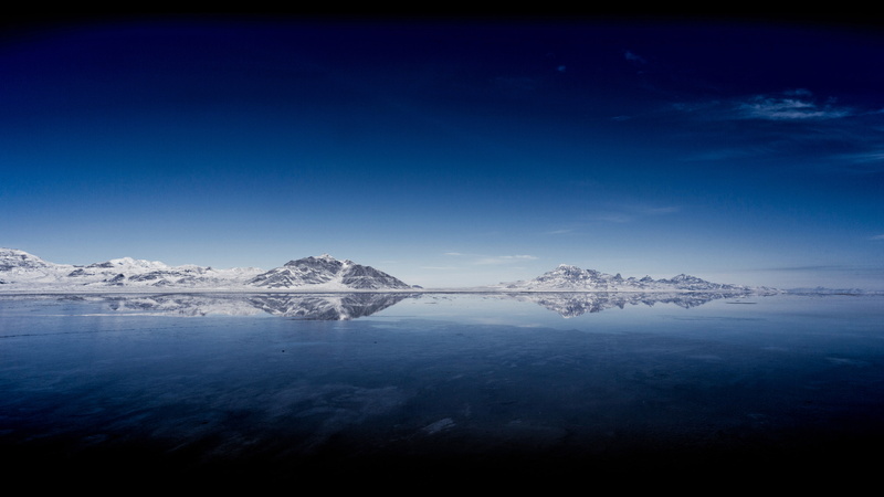 tranquility, water, beauty in nature, Lake, blue, ice, scenics - nature, outdoors, snowcapped mountain, Bonneville, environment, Salt, Flats, cold temperature