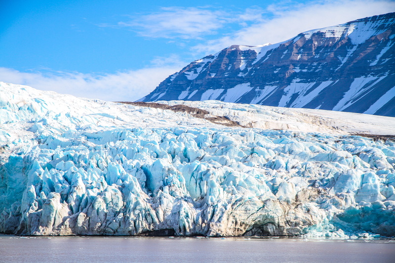 melting, cold temperature, covered, sea, svalbard, winter, svalbard and jan mayen, cold, no people, glacier, tranquility, outdoors, mountain, 4K, sky