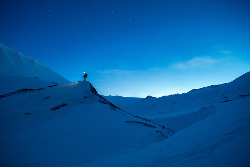 ice, mountain Peak, mountain range, winter, people, ice adventure, alaska, scenics - nature, snowy landscape, leisure activity, trip, one person, landscape