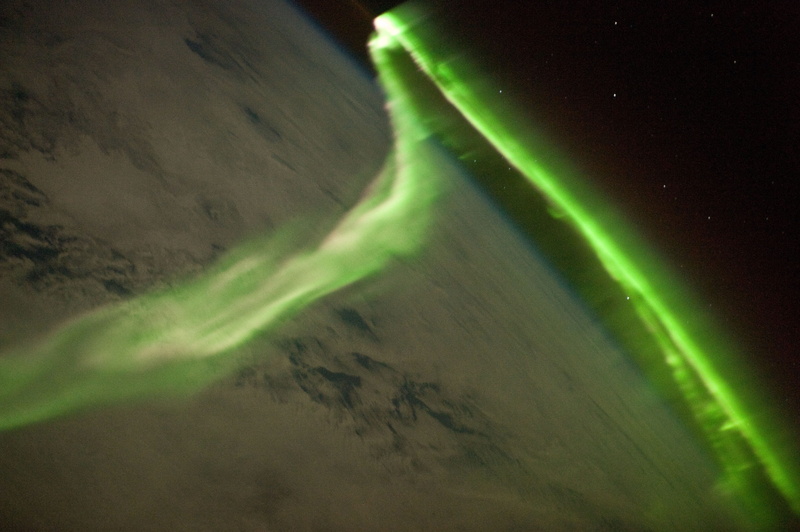 4K, outdoors, no people, land, landscape, sky, mountain, aurora, environment, green, electric meteor, tranquility, electrons, light, light phenomenon