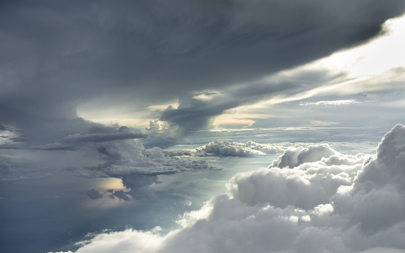 2K, storm cloud, cumulonimbus, streaming, scenics - nature, scenics, overcast, dramatic sky, meteorology, storm, beauty In Nature, tranquility, structure
