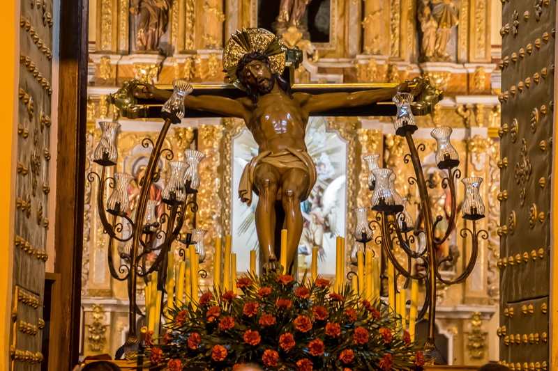 ornate, traditional, sacrifice, creativity, religion, jesus, altar, no people, god, image, statue, human representation, crucifixion, spain, forgiveness
