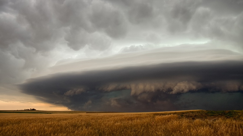 nature, clouds, supercell, field, hd, 1080P, storm