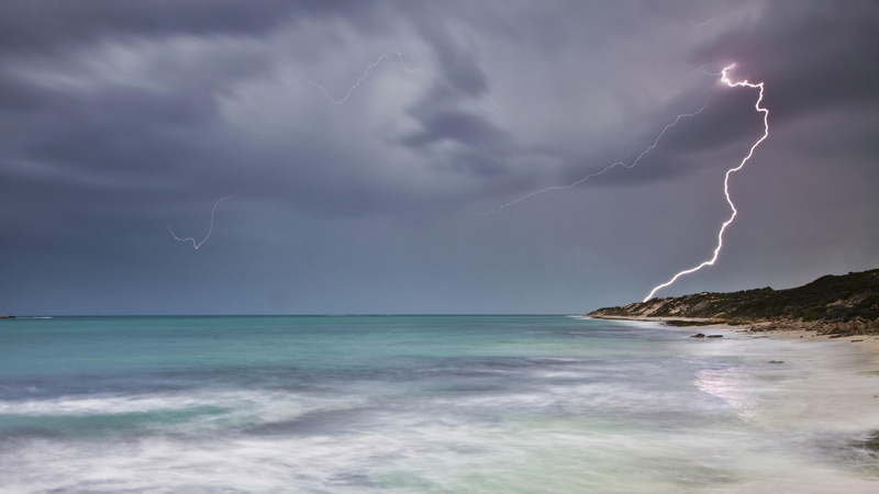 power, scenics - nature, horizon over water, coast, beauty in nature, cloudy, sea, nature, cloud - sky, outdoors, ocean, horizon, beach, lightning, thunderstorm