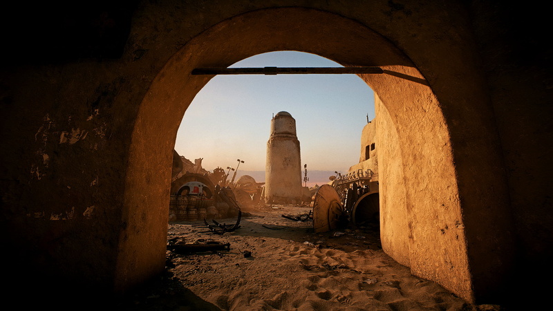 Tatooine (Star Wars), 2K, Star Wars, Star Wars Battlefront II (2017)
