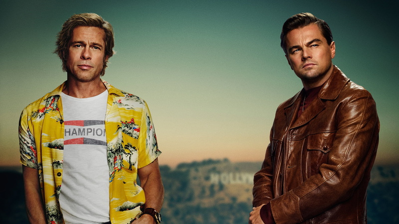 Brad Pitt, actors, poster, Once Upon a Time in Hollywood, Leonardo DiCaprio, 1080P, men, Once in Hollywood