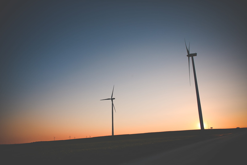 Windmills, sun, alternative Energy, technology, beauty in nature, orange color, power Supply, wind, nature, outdoors, wind Turbine, recycling, fuel and Power Generation