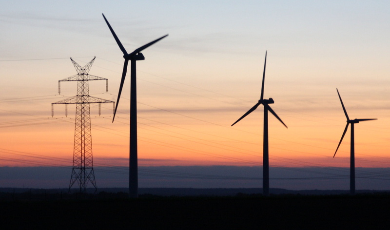 sustainable resources, outdoors, turning, electricity, alternative Energy, recycling, industry, sunset, renewable energy, technology, orange color, electricity pylon
