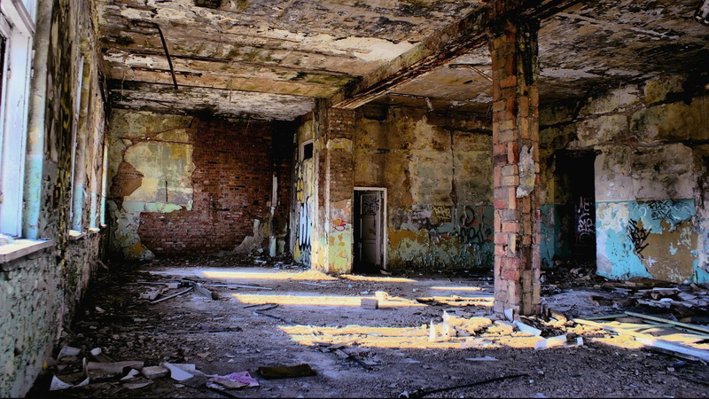 ruin, damaged, abandoned, 1986, nuclear, room, obsolete, ruins, chernobyl, indoors, ghost town, house, ancient civilization, 1080P, architecture, entrance