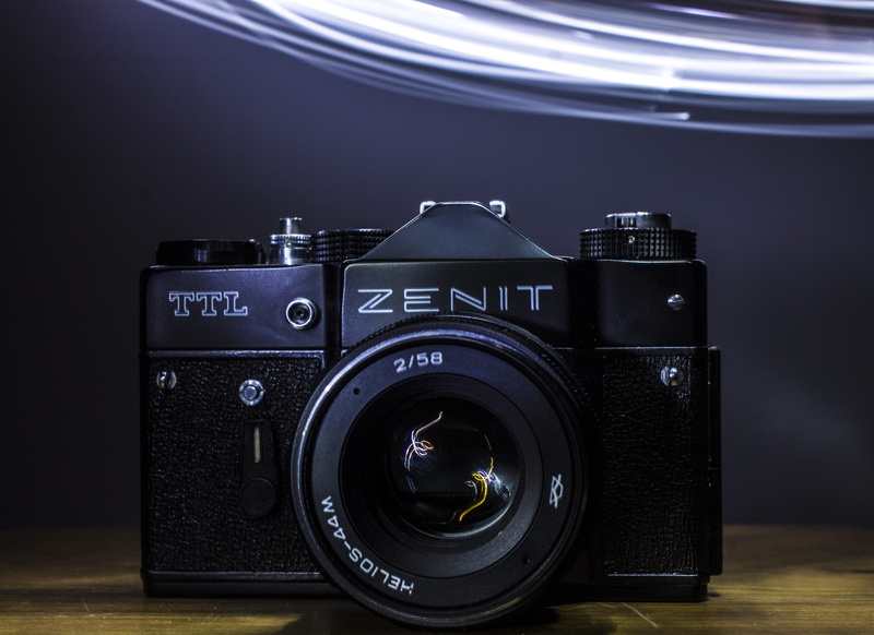 helios, no people, equipment, black color, camera, fun, still life, dark, silver colored, photographic equipment, digital camera, zenit, photography themes