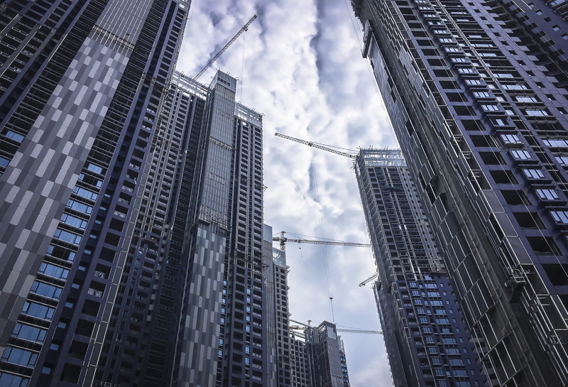city life, city, skyscraper, architecture, steel, no people, cloud - sky, nature, tall - high, built structure, tower, appartment, low angle view, building exterior