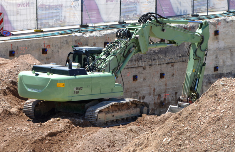 construction Machinery, excavator driver, digging, equipment, built structure, road, construction Industry, machinery, industry, dirt, transportation, field