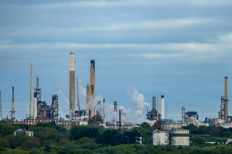 air pollution, tall - high, photo, high, chemical plant, fuel and power generation, architecture, pollution, industrial building, oil, panoramic, mineral oil