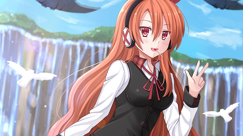mask, clear sky, redhead, lifestyles, disguise, anime girls, Akame, young adult, real people, Akame ga kill , Akame ga Kill!, school uniform, human representation