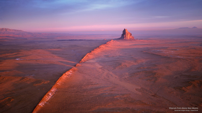 2K, Nature, new, mexico, shiprock