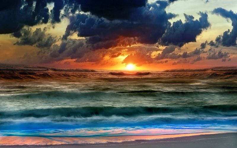 morning, backgrounds, tranquility, dawn, travel Destinations, dramatic Sky, seascape, sun, clouds, horizon Over Water, sand, sunset, dusk, waves, decline