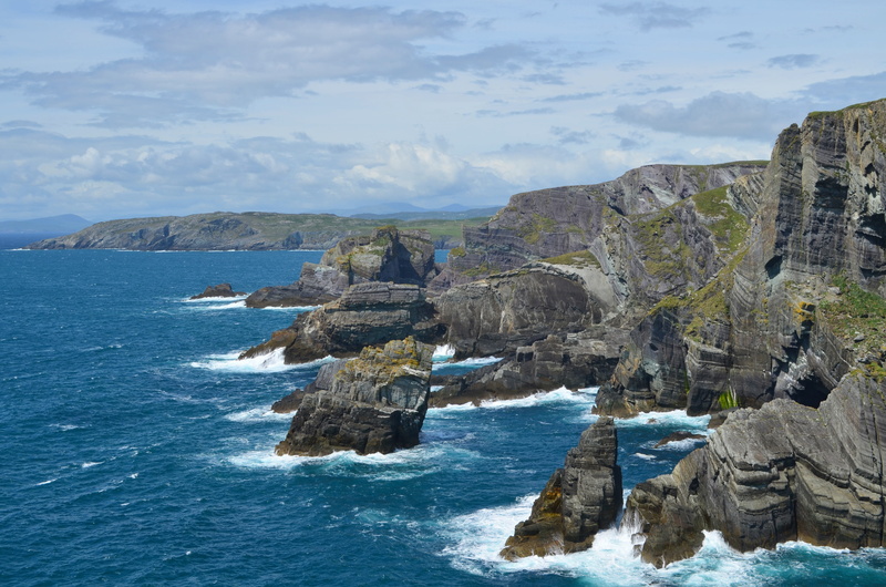Coast, south west, 4K, nature, bluff, travel Locations, tranquil scene, sky, county cork, outdoors, brown, mizen head, Clouds, non-urban scene, formations