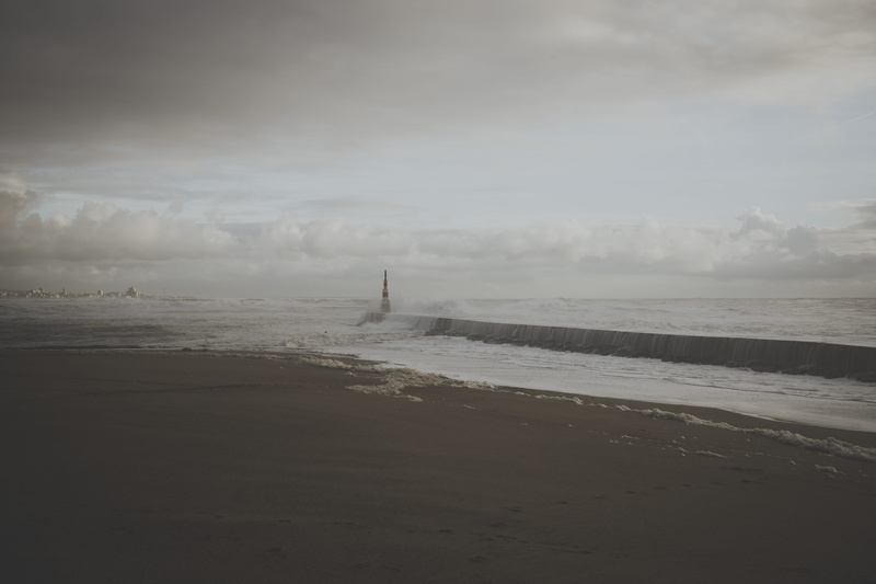 ocean, bad weather, seascape, waves, environment, horizon, cloud - sky, minimal, non-urban scene, tranquility, outdoors, portugal landscape, minimal landscape