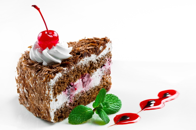 dessert, homemade, no People, cake, cherries, red, baking, cream, chocolate, close-up, sweet Pie, food, sugar, isolated, christmas, brown, gourmet, celebration